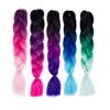 Factory wholesale expressions hair for braiding 100g synthetic ombre braiding hair