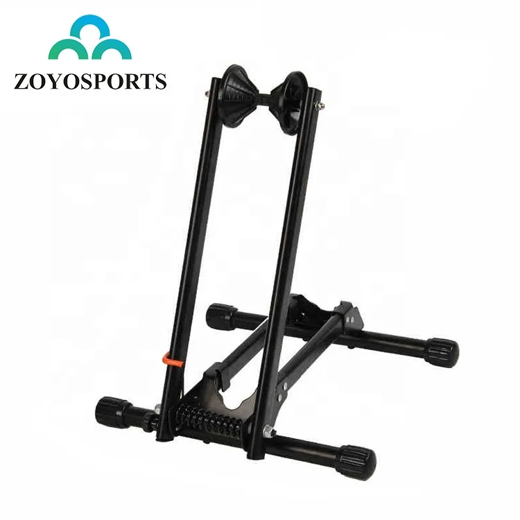 

ZOYOSPORTS Portable Bike Tire Holder Indoor Bike Repair Stand Foldable Bicycle Parking Rack, Black