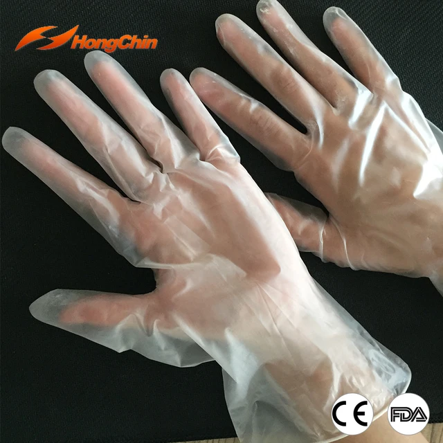 light weight allergy free disposable vinyl medical gloves