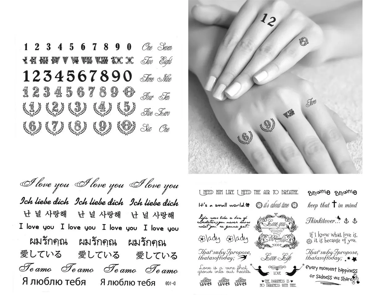 550+ Free Knuckle Tattoo Font Alphabet HD Tattoo Images