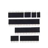 2.54mm Single Row Straight Male+Female SIL Pin Header Socket Row Strip PCB Connector 2/3/4/5/10/12/16/20 Pin