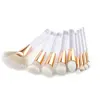 Private label 9 Pcc Transparent makeup brushes set