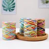 80M 6PLY Colorful Christmas Raffia Paper String Twisted Gift Wrap Ribbon Raffia Paper Yarn for Christmas Craft and Party