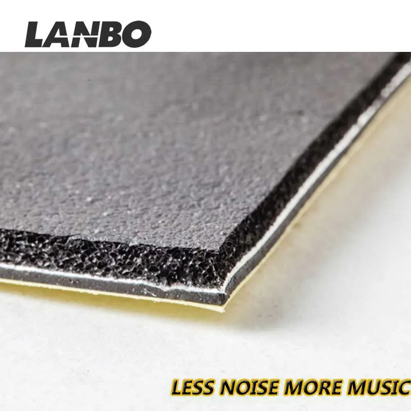Lanbo Foil Butyl Car Sound Insulator Vibration Damping Mat Rubber Foam Buy Car Butyl Aluminum