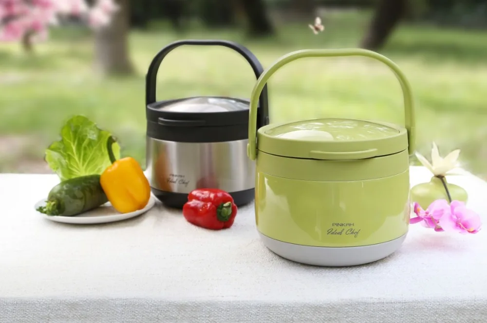 
Pinkah private label energy saving cooking pot stainless steel magic vacuum thermo cooker 