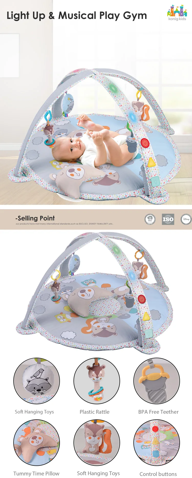 baby light up play gym