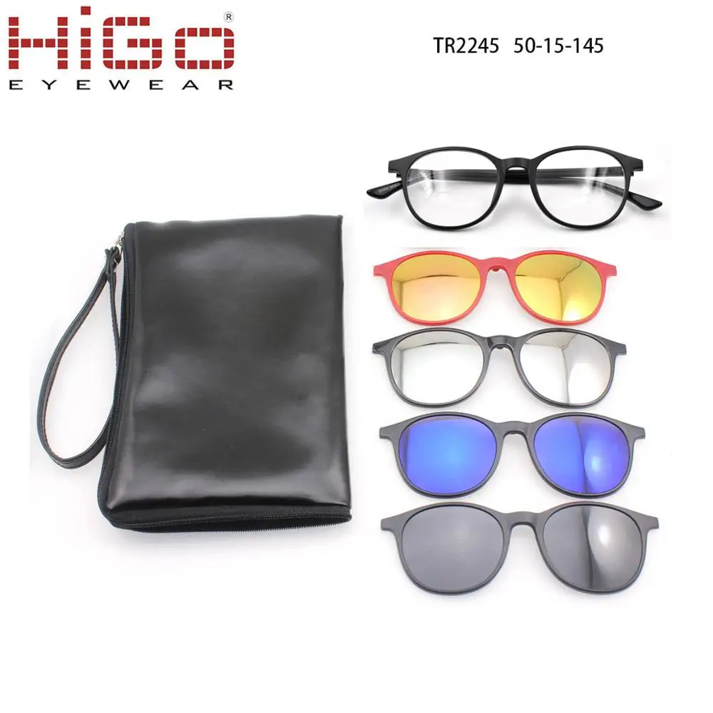 

TR90 eyeglasses Frame colorful clip on eyewear Magnetic Clip On Sun glasses sunglasses, Same as the picture