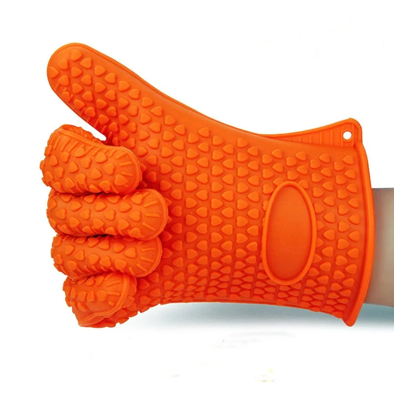 

Heat Resistant Silicone Gloves Oven Mitts For Kitchen Oven Cooking Of Bbq baking Glove, Any colors are available