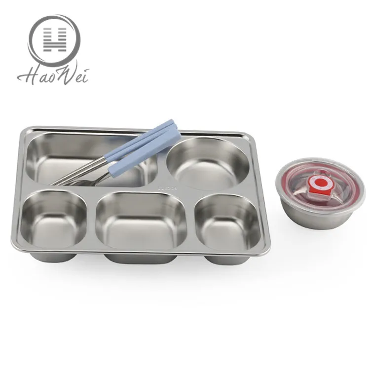 
High quality Child bento box with soup bowl stainless steel thermos tiffin lunch box for kids 