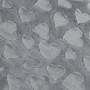 100% polyester 50m MOQ heart design pink minky plush fabric