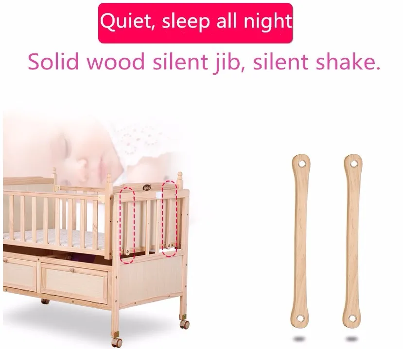 Multifunction Wooden Swing Crib With Baby Crib Vibrator Easy Mother