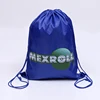 Customised backpack style 210D polyester string gym sport bag for promotional