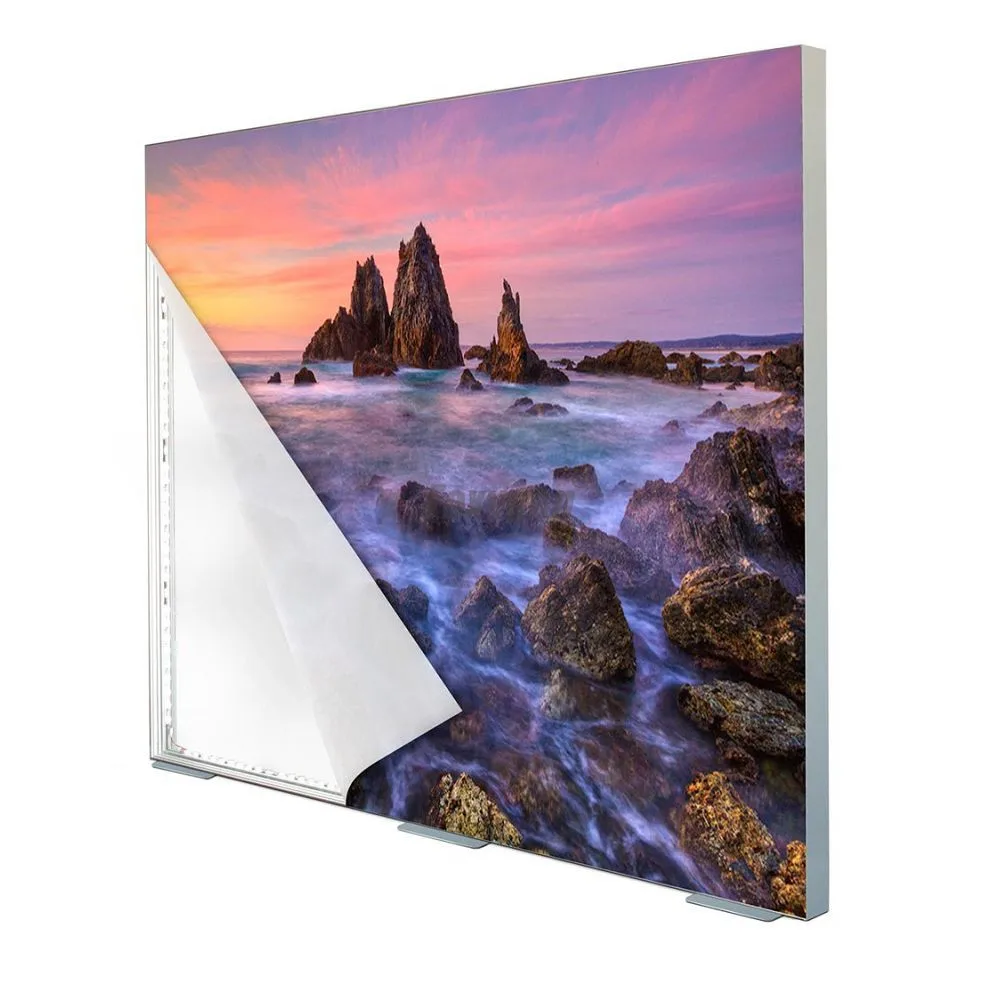 both side aluminium profile frame 2835 backlit led fabric light box for exhibition stand