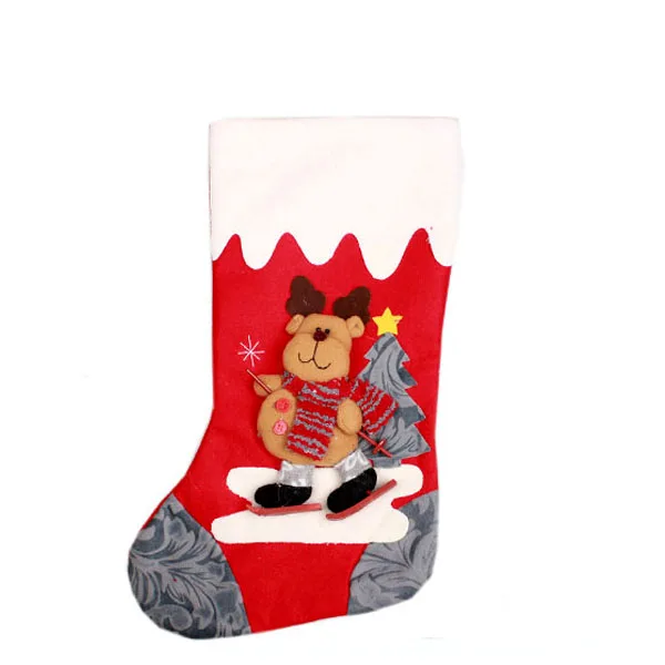 
Wholesale custom christmas santa sock decoration 