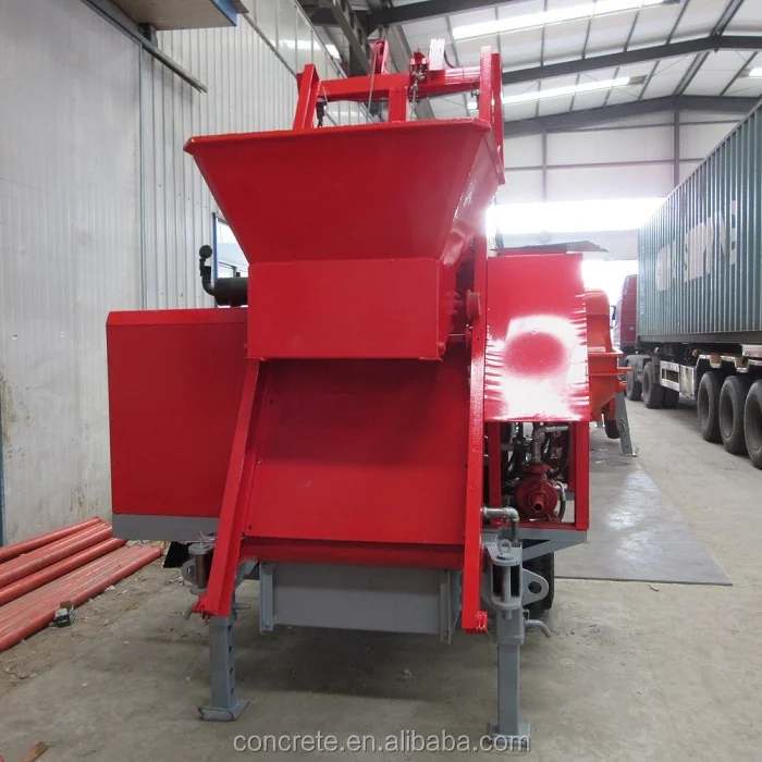 concrete pump mixing