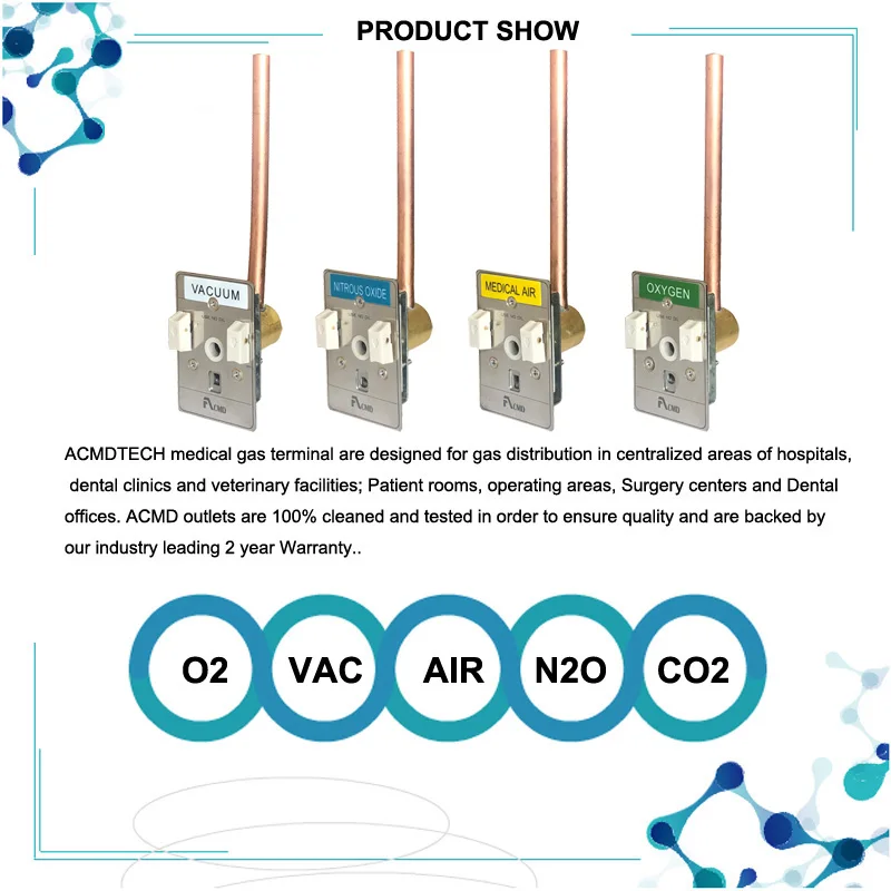 Hospital Bed Head Unit Using Chemetron Medical Gas Outlet - Buy ...