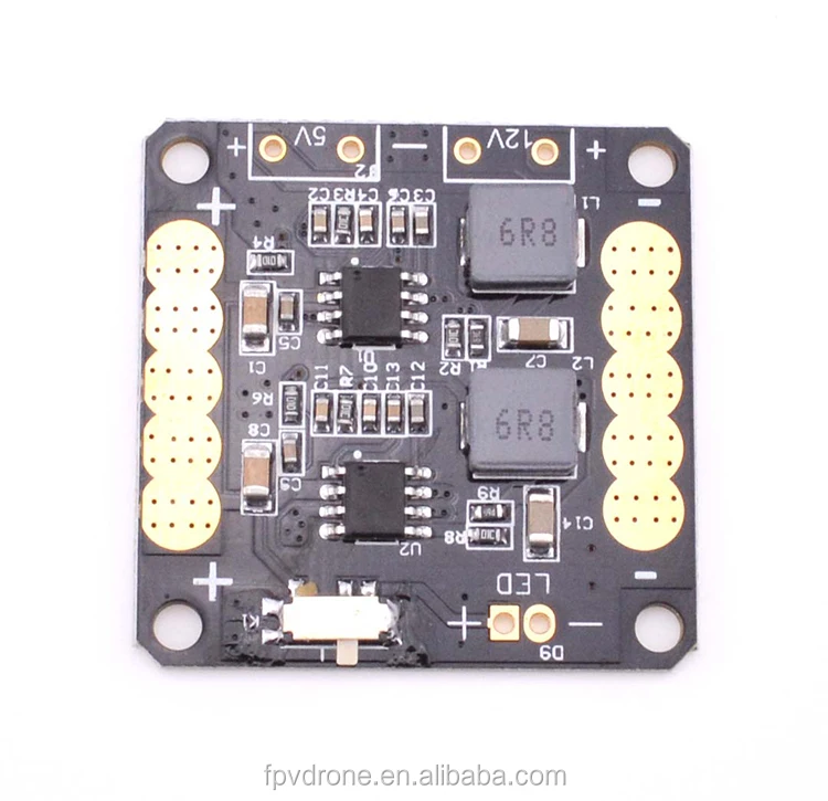 cc3d power distribution board with dual bec & led switch