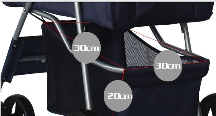 product travel carrier carriage pet stroller pet trolleys new design 4 wheel easy walk folding carton package dogs pet travel outdoors-8