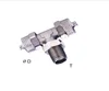 Pneumatic Components RPB Male Tee Two Touch Fittings brass material nickel-plated Pneumatic rapid fittings quick connectors RPT