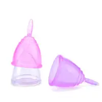 

Wholesale free samples anytime foldable best reusable FDA medical grade organic collapsible silicone menstrual cup for lady