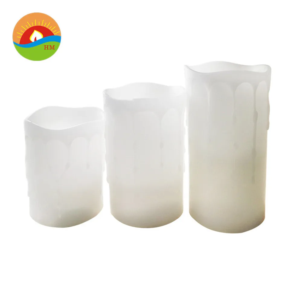 Environmental protection led flickering tealight wax candle