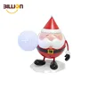 Outdoor Indoor Christmas Led Light Iron Standing Santa Crafts Christmas Decorations
