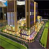 Commercial architectural building types & miniature architectural scale model