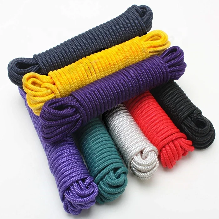 16strand braided utility polyester rope with fish plate packaging