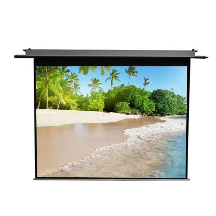 

Cheapest But Best Quality 80 Inch 4:3 Matt White High Ceiling Projector Screen, White;transparent;black;grey