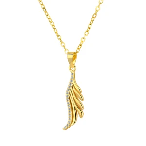 Factory Wholesale Custom Classic 925 Sterling Silver Jewelry 2019 Women Fashion Jewellery Gold Necklace