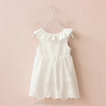 white cotton frock for baby girl