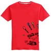 Hot sales printed washed brand luxury t-shirt
