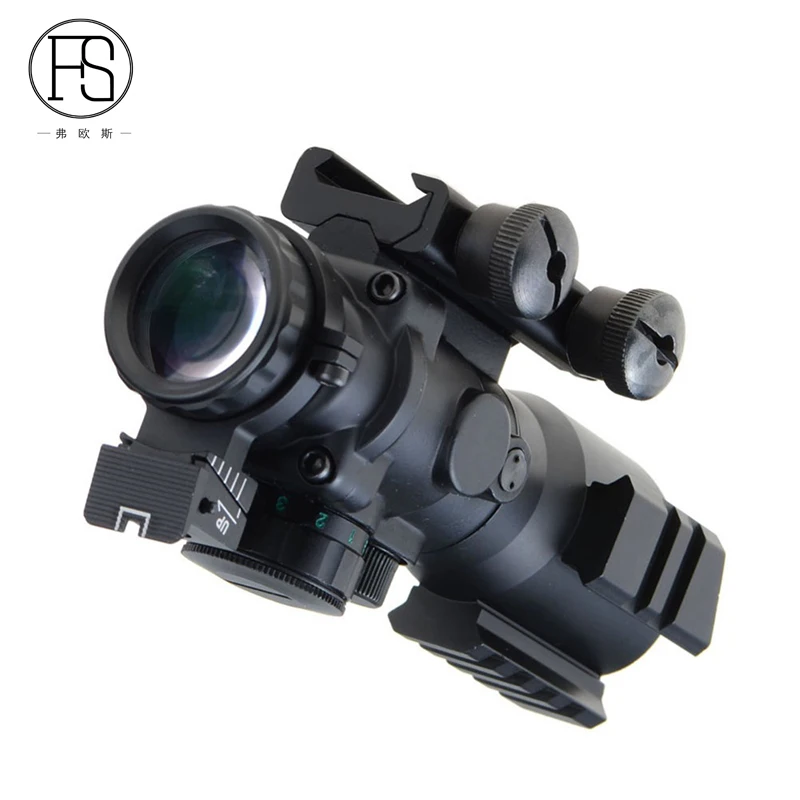 

4x32 military sniper rifle gun shooting airsoft sport hunting optical fiber scope Red Green Dot Sight riflescope