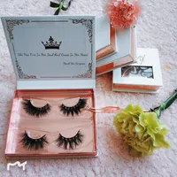 

Manufacturer Private Label custom package box Real 3D Mink Fur Cruelty-Free Eyelashes with your own logo