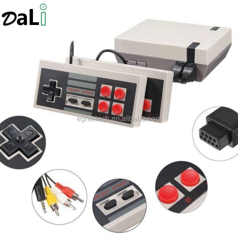 

amazon best seller Wholesale Video Retro Game Console Mini HD TV Console built-in 620 classic games, Black+red+white