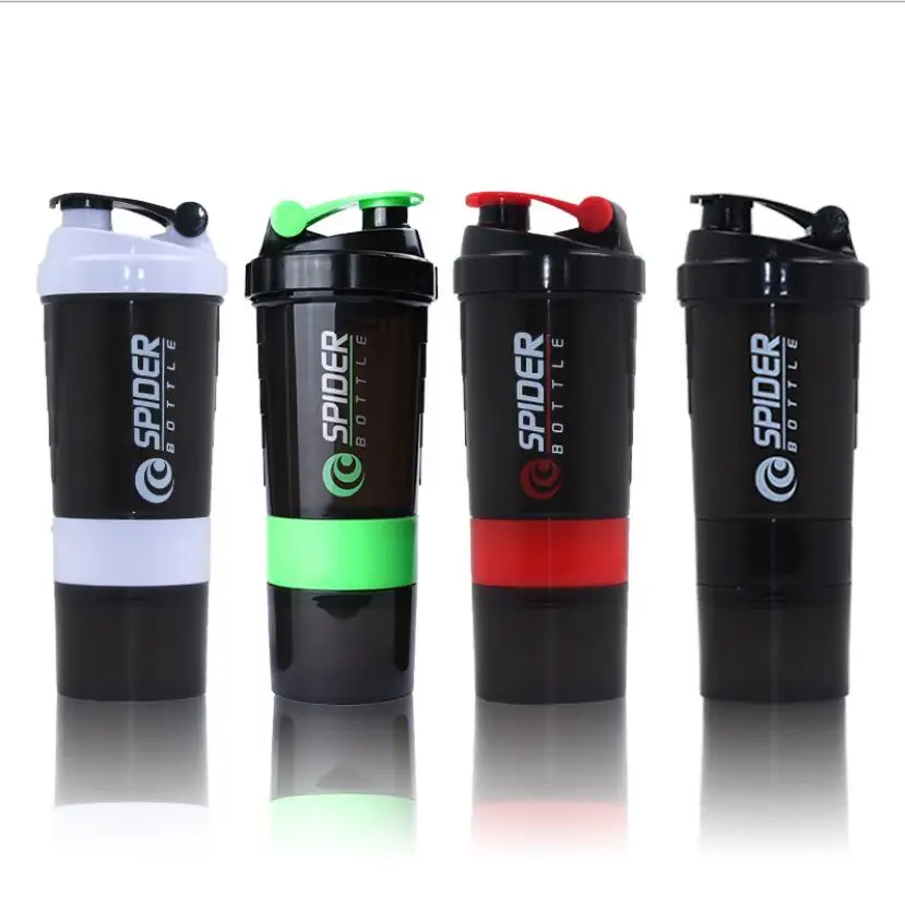 Wholesale Protein Shaker Mixer Bottle Sports Fitness Gym 3 Layers