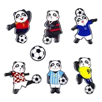 

MORCART Hot Products Football Panda Series Fridge Magnet, Football Panda Epoxy Refrigerator Sticker