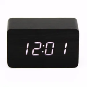 Image of DF902 2016 Hot selling cube digital led wooden Desk clocks with alarm