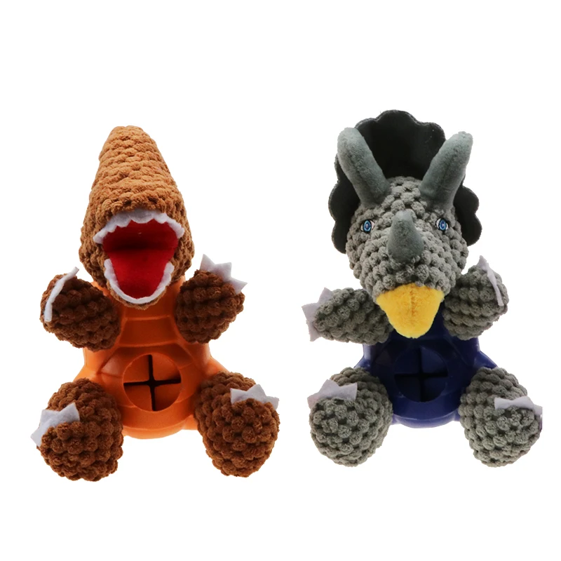 
Feeding function Dog toys Dinosaur Dog Chew toys Tough Plush Dog Toy 