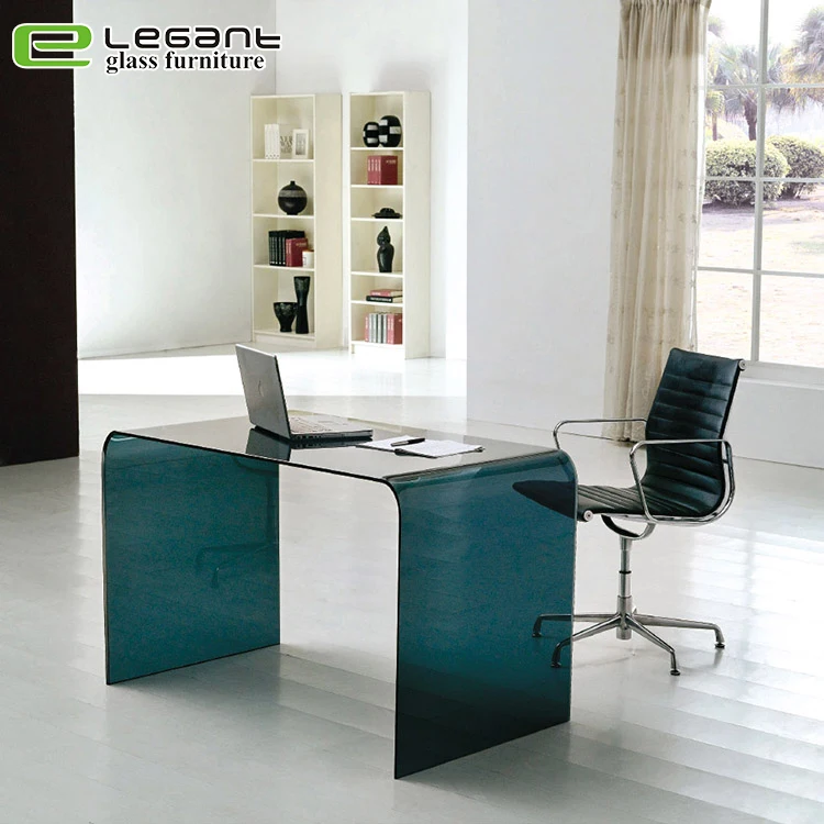 Modern Style Office Furniture Bent Glass Office Table Buy European
