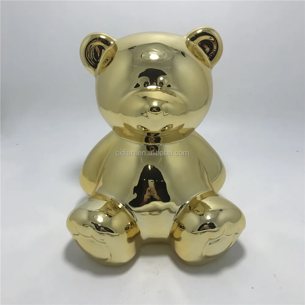 ceramic teddy bear piggy bank