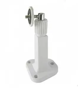 uxcell CCTV Camera Mount Adjustable Indoor//Outdoor Camera Mounting Brackets White ABS 5 inch Height 2 Pcs