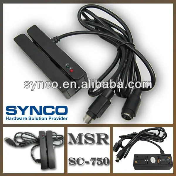 MSR module iso 7811 card type 3 tracks magnetic stripe card reader - ANKUX.COM