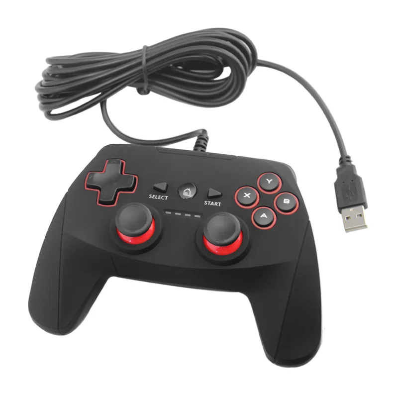 

Honson New design 3M Cable length Wired Game controller for Ps3 Joypad, Black