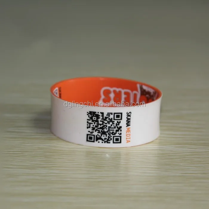 Custom Qr Code Wristband Silicone Bracelet For Promotion Activity Buy Qr Code Wristband,Qr