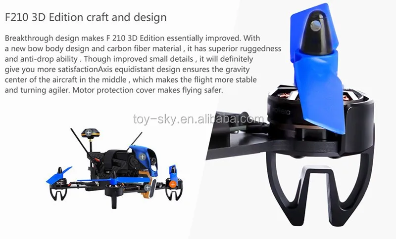 Walkera F210 3d Edition 2.4g 120 Degree Hd Camera F3 3d Knocking Down