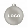 Custom 8cm LOGO Novelty Christmas Baubles with BSCI factory
