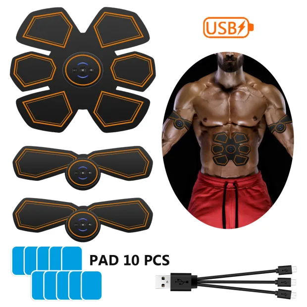 

Muscle Trainer Intelligent Abs Stimulator Abdominal Abs Muscle Training Gear Muscle Toner Men Portable Fitness Workout Home, Rose red