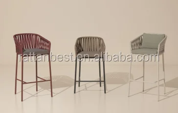 
Teak base rope chair dining chair 