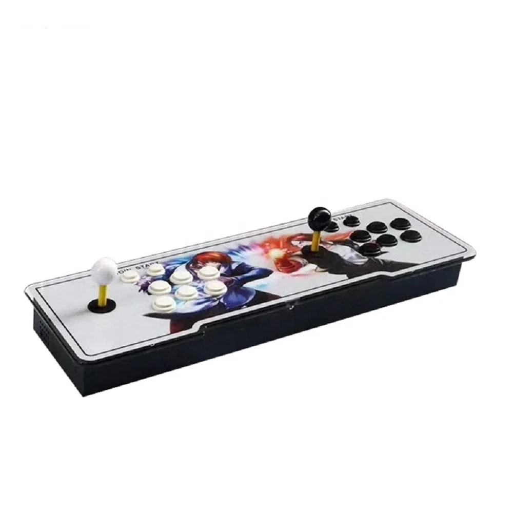 

2018 new arrival pandora game box arcade joystick video game console pandora metal material box 5s game console, Colorful